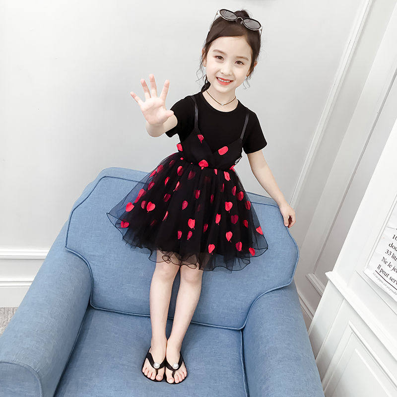 女童夏季网红7岁裙子童装儿童连衣裙公主小女孩连衣裙