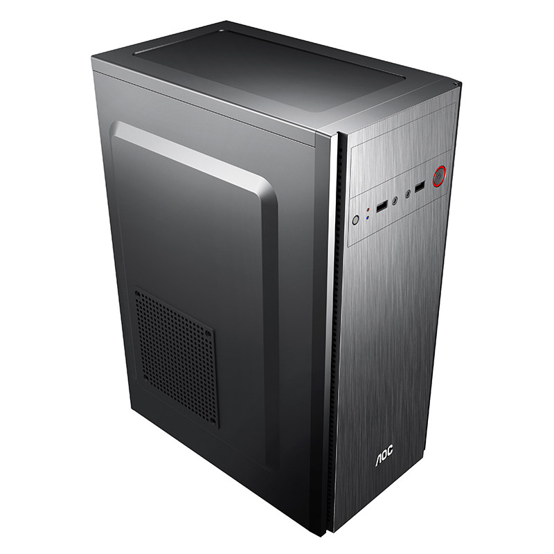 机箱aoccb1001b台式机电脑加厚板材办公家用支持机箱