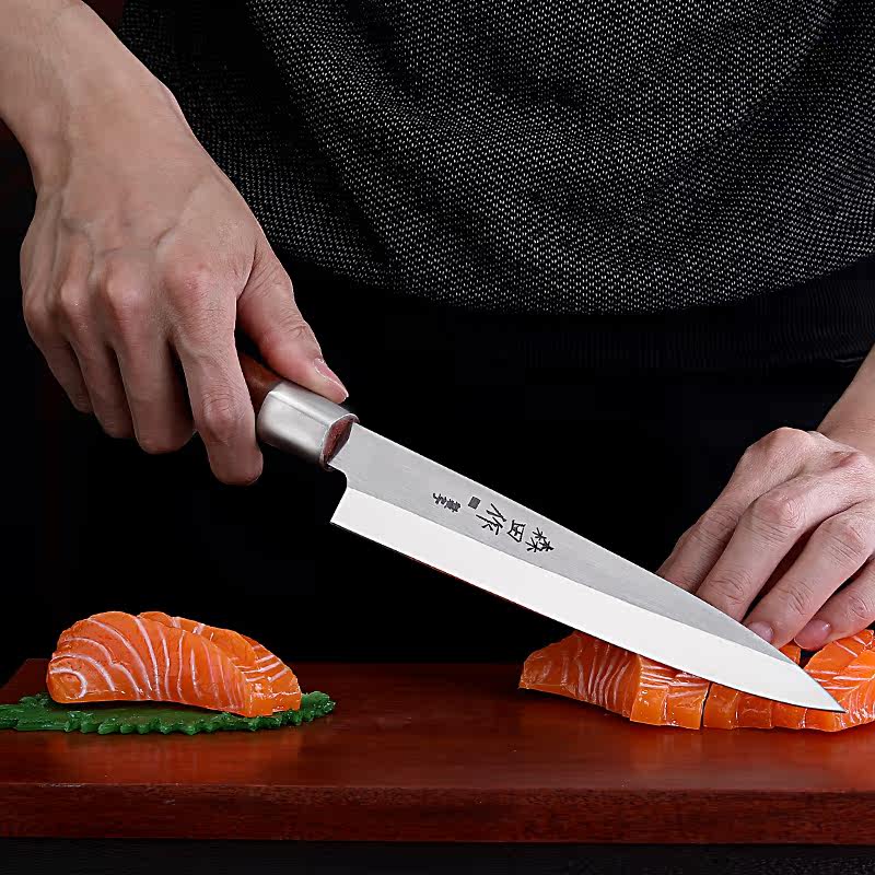 日本刺身刀三文鱼刀切生鱼片专用刀专业寿司料理刀切付鱼生刀柳刃
