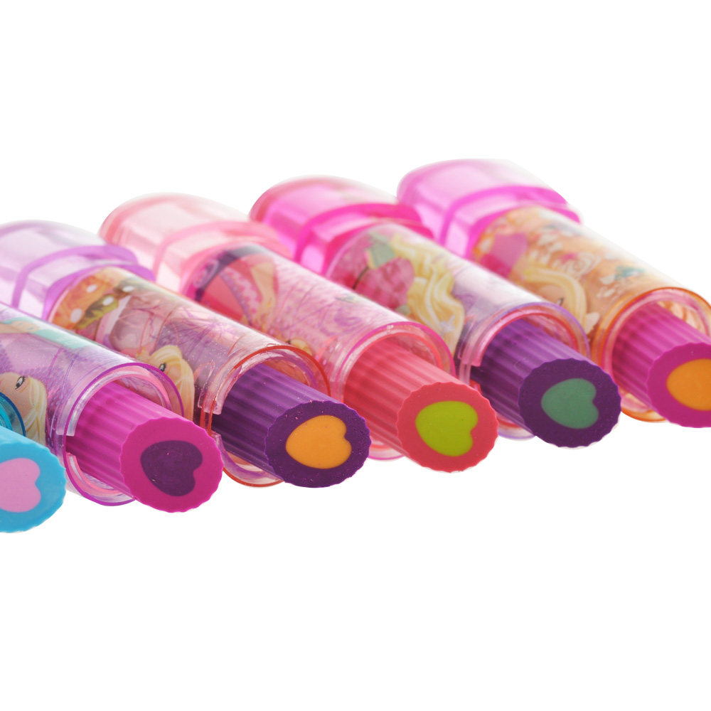 fx芭比口红橡皮擦造型皮擦男女儿童卡通造型橡皮