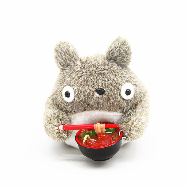 gunm原创日本猫吃面条毛绒公仔娃娃diy玩具摆件生日礼物玩偶