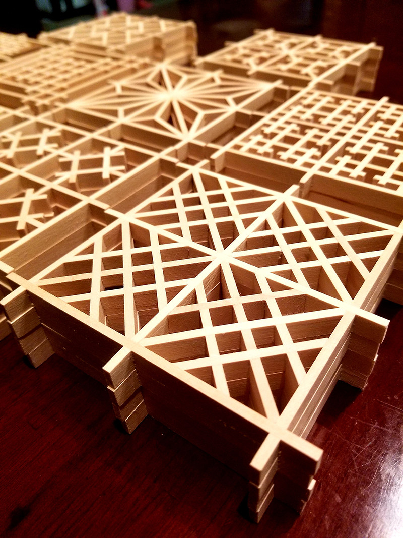 样品 十个图案 每样一个从组子开始吧 永宁组子|组子细工样品 - 爱购