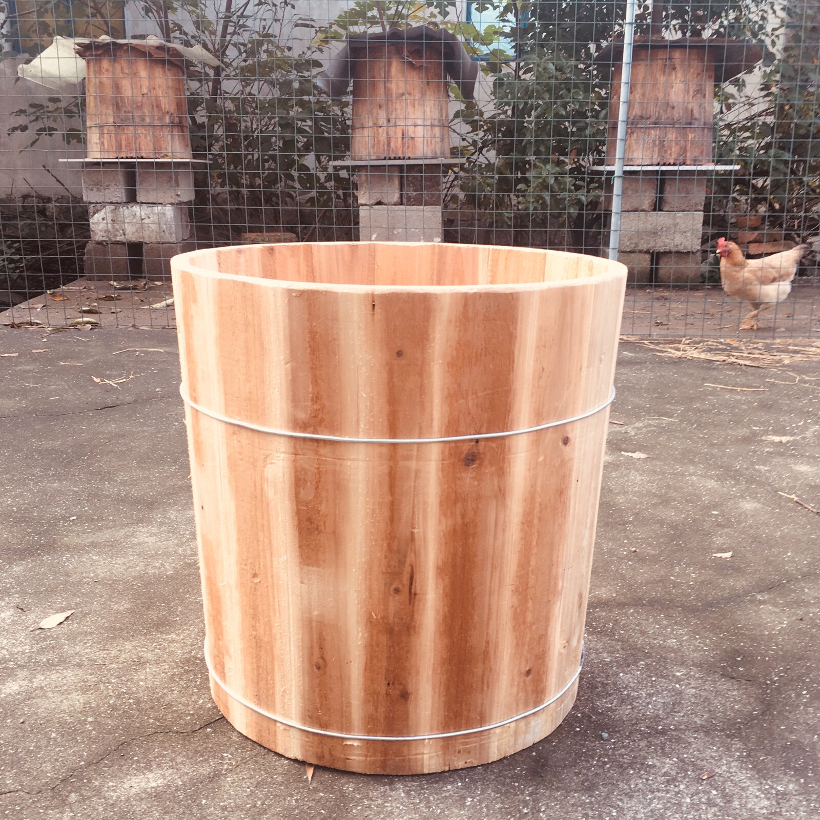 特大圆形蜂桶老式蜂桶土蜂桶木桶诱蜂箱招蜂蜜蜂中蜂传统养殖工具