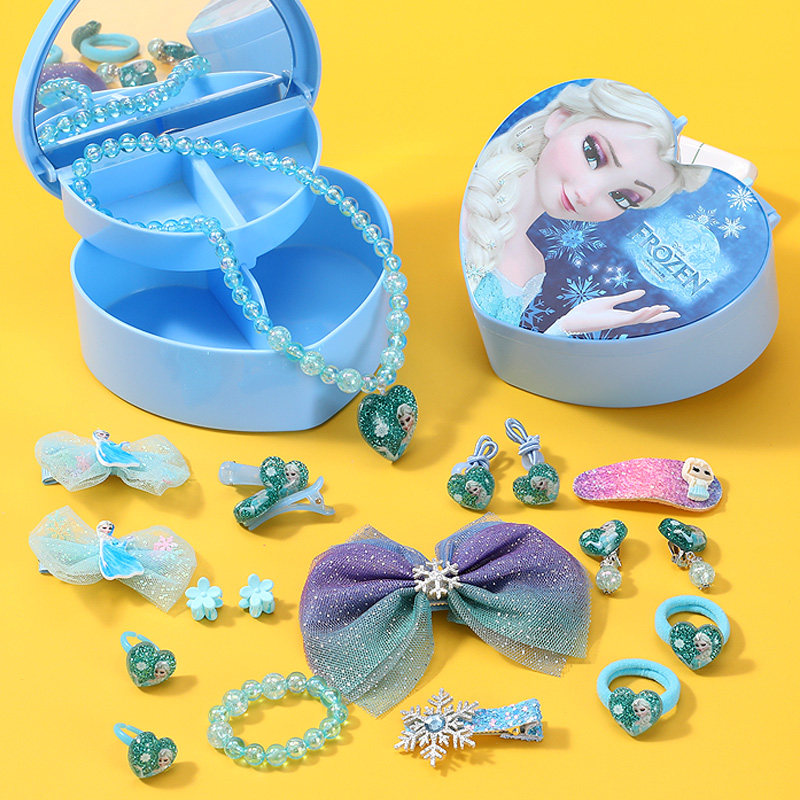 儿童项链小女孩冰雪公主卡通可爱玩具宝宝戒指项链