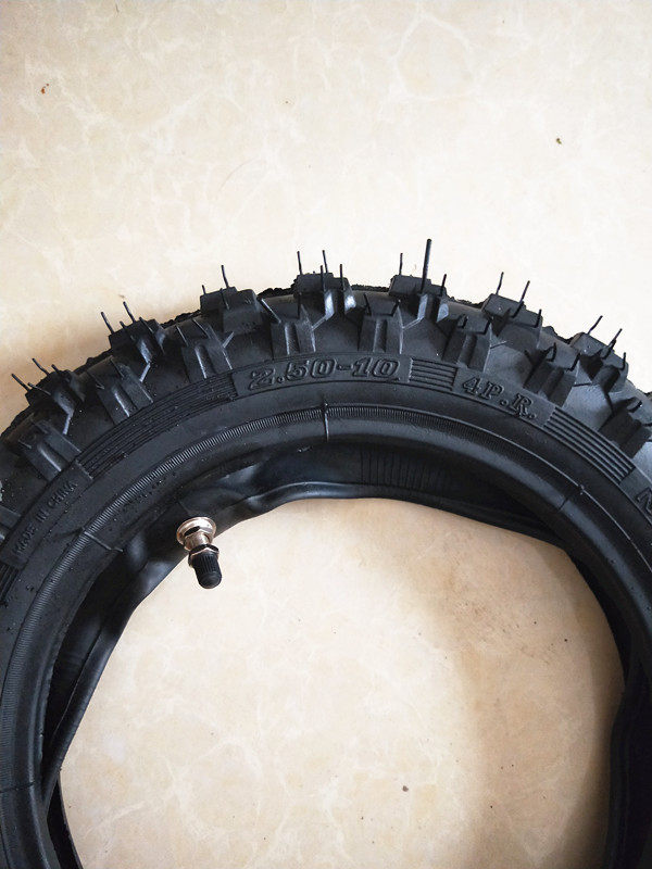迷你越野摩托车配件阿波罗飞鹰10寸内胎外胎2.50-10轮胎摩托车轮胎