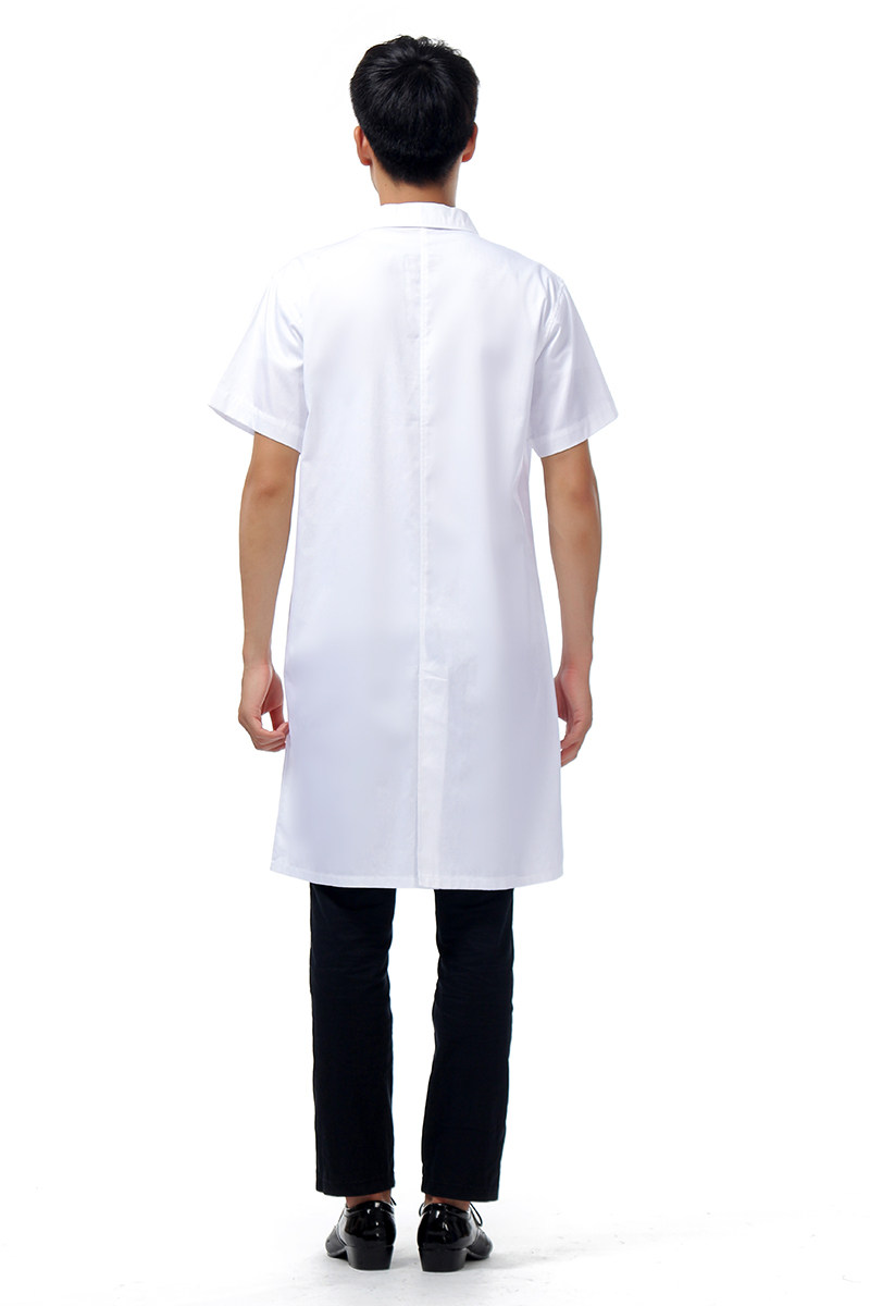 夏装短袖白大褂医生服护士服实习医师服学生实验服药房药店工作服