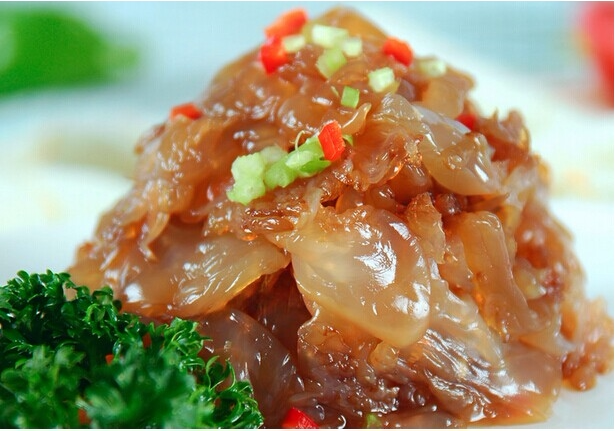 海蜇温州产开袋即食200克袋装皮下饭菜新鲜凉拌海蜇