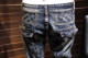 ins super hot pants men's autumn and winter retro stitching jeans men's slim straight European station personality trousers trend ins super hot pants men's autumn and winter retro stitching jeans men's slim straight European station personality trousers trend