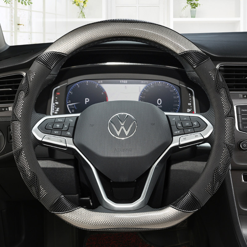 2023款一汽大众全新速腾方向盘四季通用真皮汽车把套方向盘套