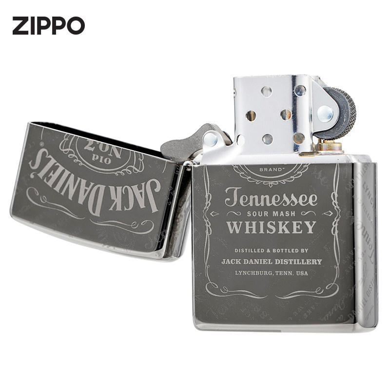 zippo打火机正品旗舰店原装正版男士杰克丹尼49320zippo