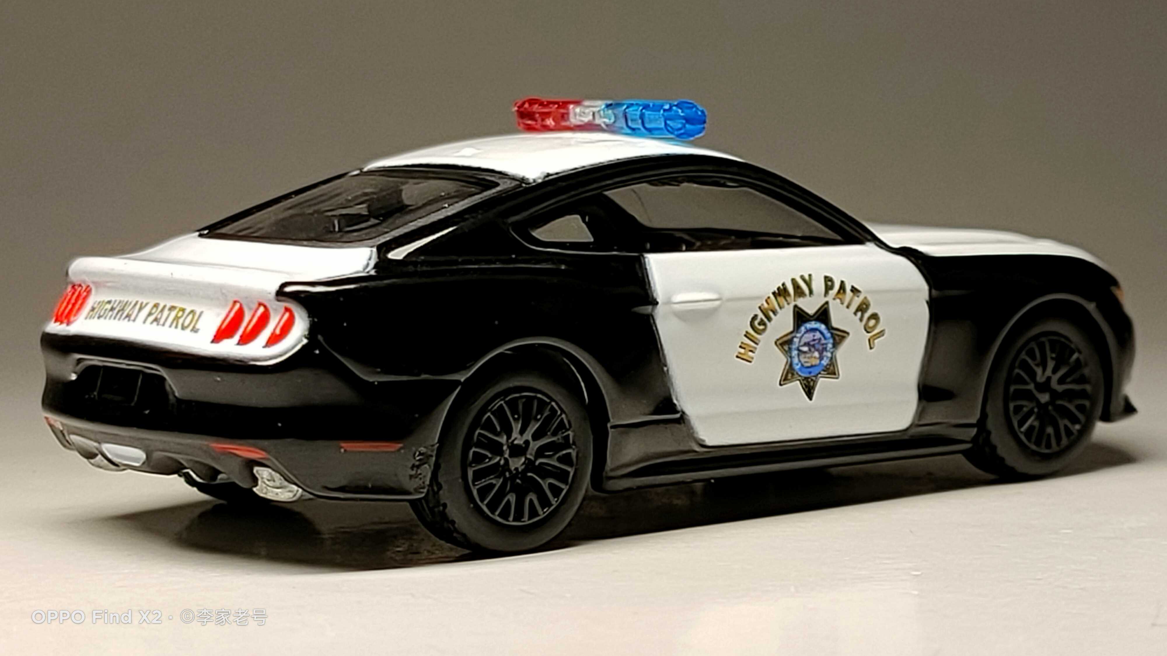 aw040福特野马警车autoworld合金玩具车车模