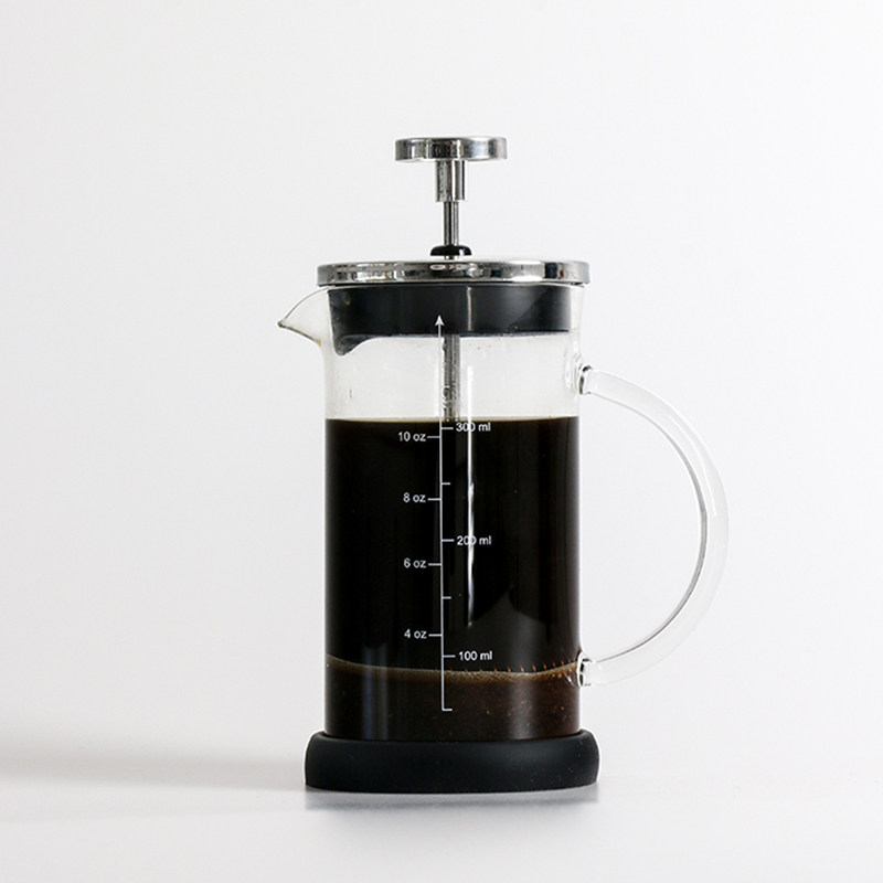 looycat不锈钢法压壶咖啡壶法式滤压壶耐热玻璃冲茶便携咖啡壶