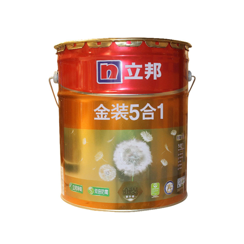 立邦金装净味五合一内墙漆乳胶漆涂料耐水防霉高遮盖可调色耐擦洗
