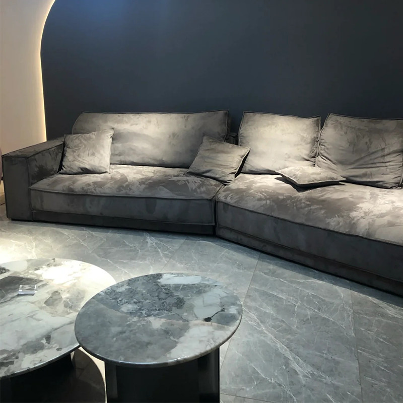 baxter布达佩斯沙发意式简风磨砂真皮budapest别墅客厅布艺沙发