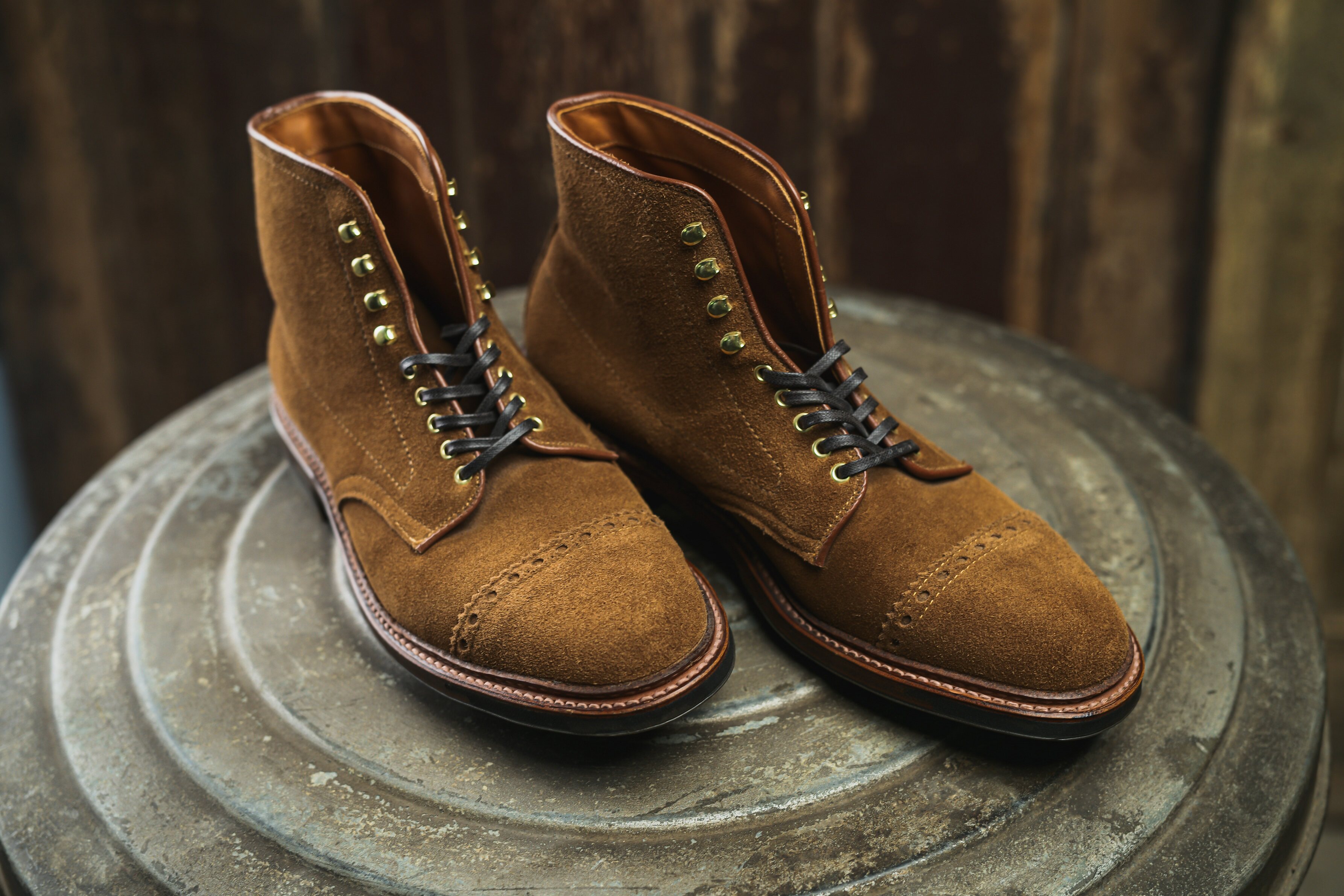 国内现货aldenjumper麂皮翻毛高帮圆伞兵工装狼牙高帮鞋