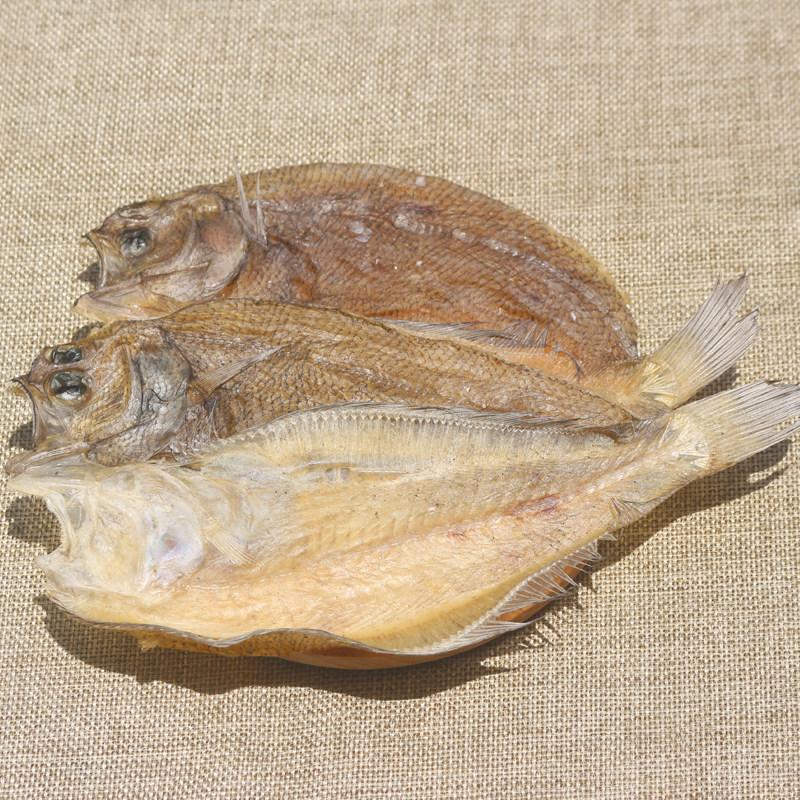 淡晒大地鱼干500g左口正宗比目鱼铁脯大号干货鱼干
