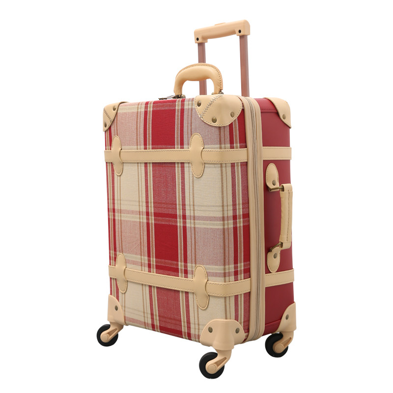 urecity手工欧式英伦行李箱女学生皮箱拉杆箱旅行箱