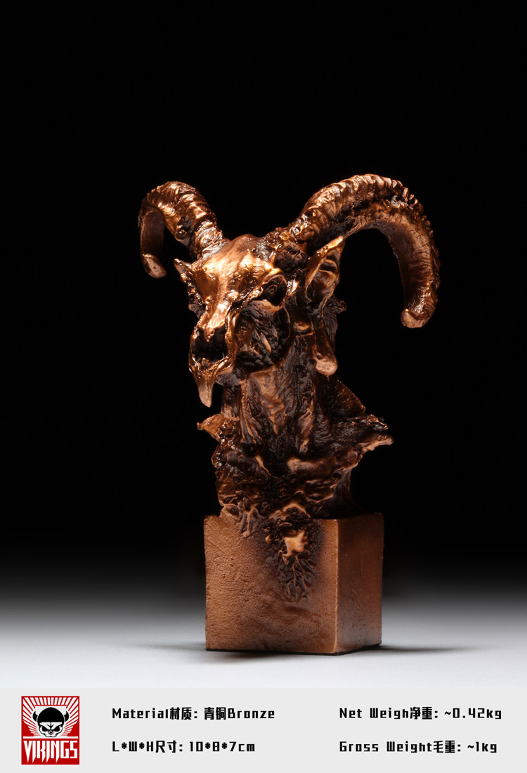 奥格瑞玛青铜精工生物胸像原型高木アキノ印章现货手办