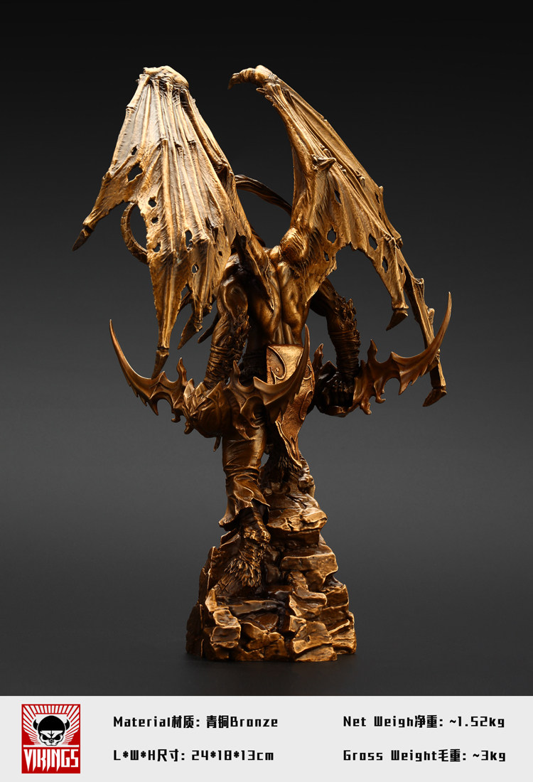 奥格瑞玛暴雪魔兽世界青铜精工伊利手办缩小小版模型潮玩盲盒