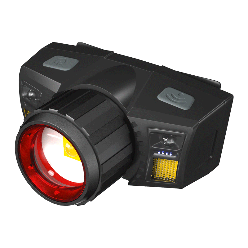 感应头灯强光充电超亮头戴式超长续航超轻户外专用照明矿灯钓鱼