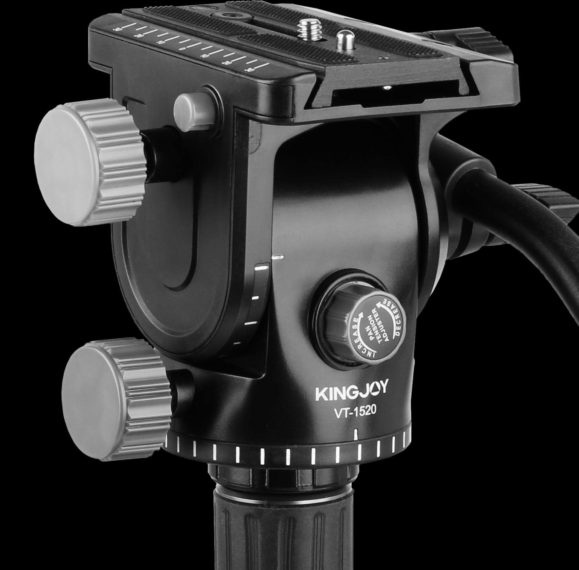 云台单反三维摄影摄像阻尼液压三脚架滑轨通用观鸟云台