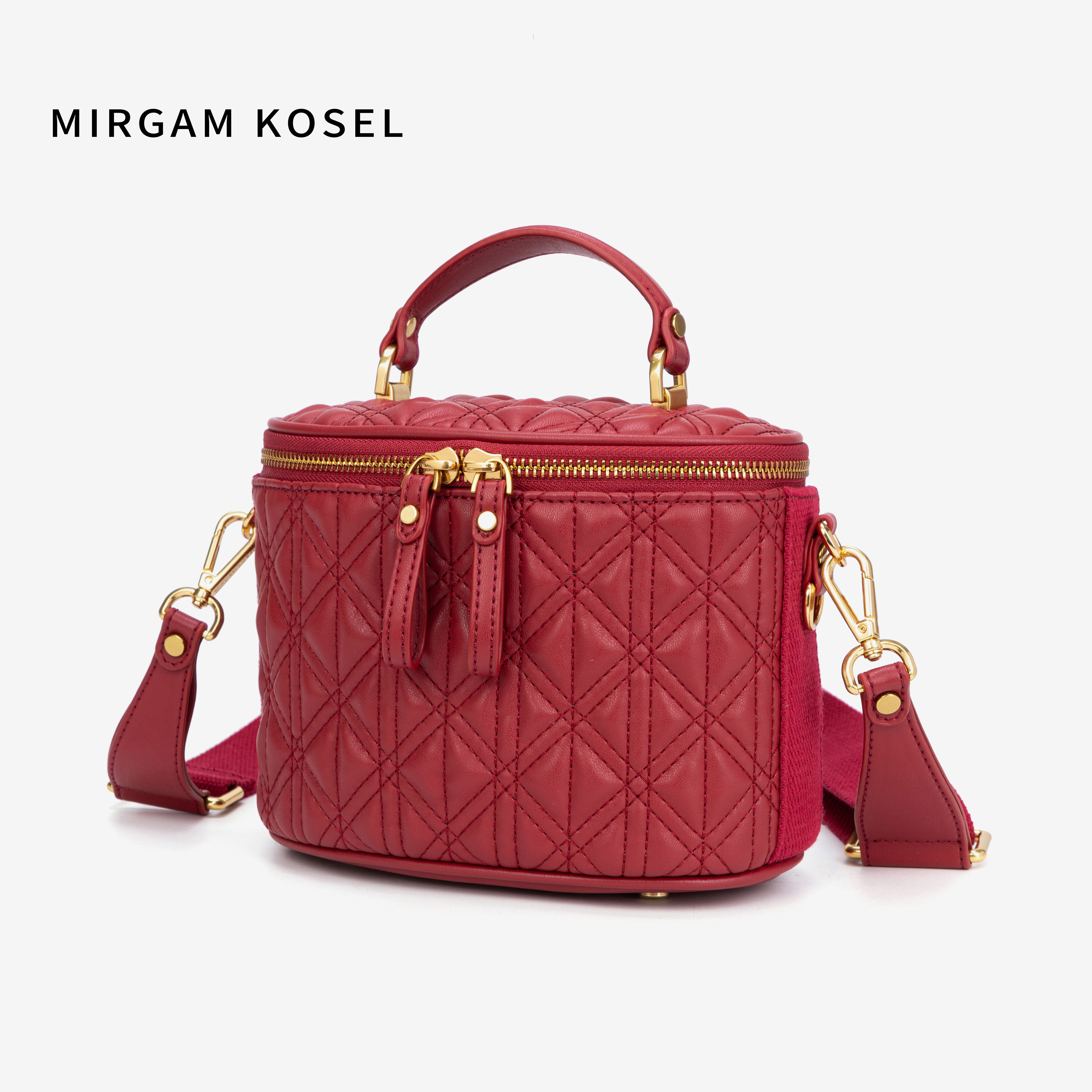 mirgamkosel旗舰店官网mk女包菱格格绣盒子包包女通用款女包