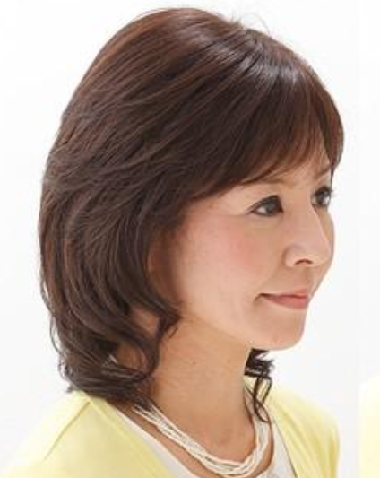 中老年假发女士妈妈假发中长发中长卷发微卷发型中年假发假发包邮