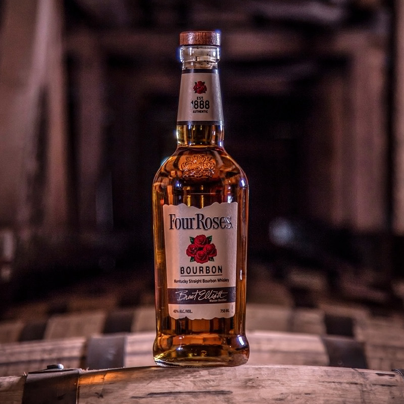 fourroseswhisky玫瑰威士忌酒洋酒美国肯塔基波本鸡尾酒威士忌
