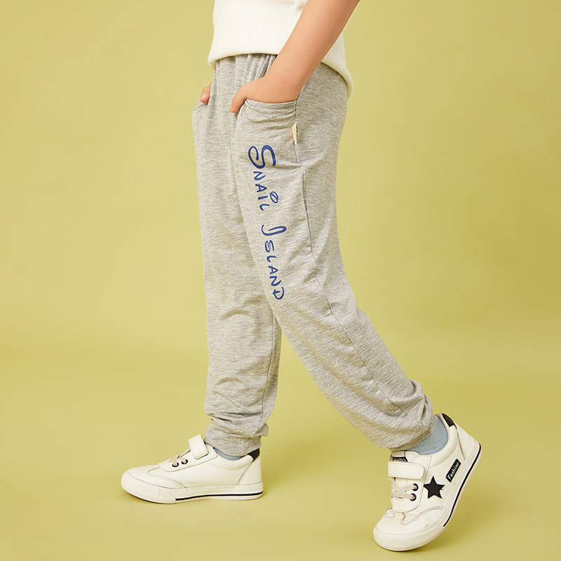 男童运动裤薄款夏季防蚊儿童莫代尔长裤童裤宝宝裤子