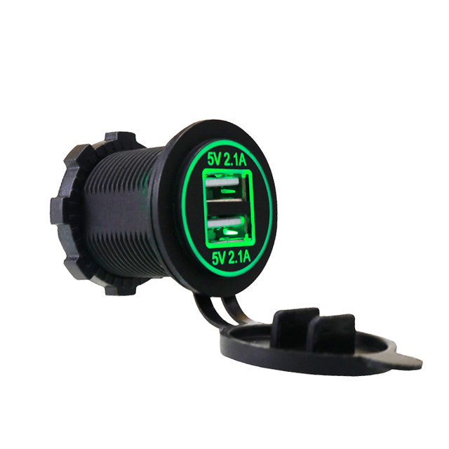 Modified auto parts motorcycle car multi-port dual usb charger socket 24V mobile phone charging smart car charger Modified auto parts motorcycle car multi-port dual usb charger socket 24V mobile phone charging smart car charger