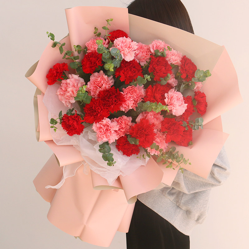 妇女节鲜花速递康乃馨送长辈烟台蓬莱招远栖霞海阳市花店同城配送