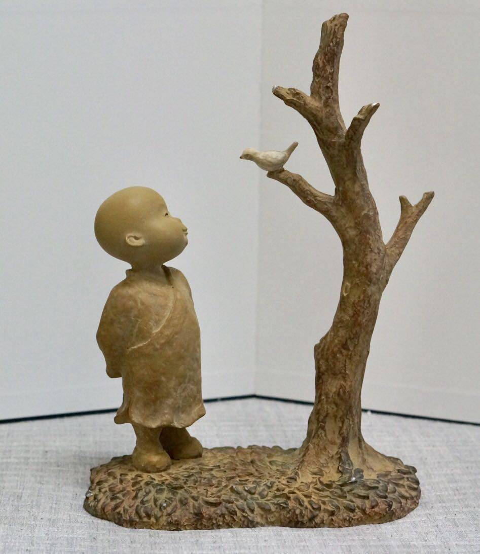 摆件林昭发铁丸石雕小沙收藏古玩艺术品礼品知音佛珠