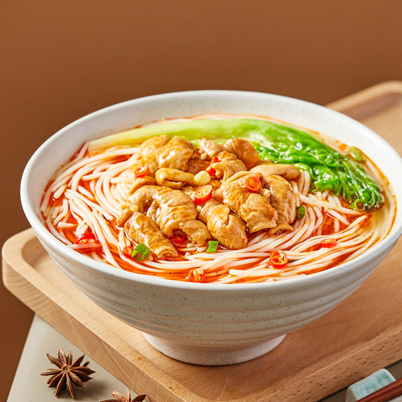 米粉邵阳辣椒油木耳豆腐大片牛肉肉牛杂牛肚免螺蛳粉