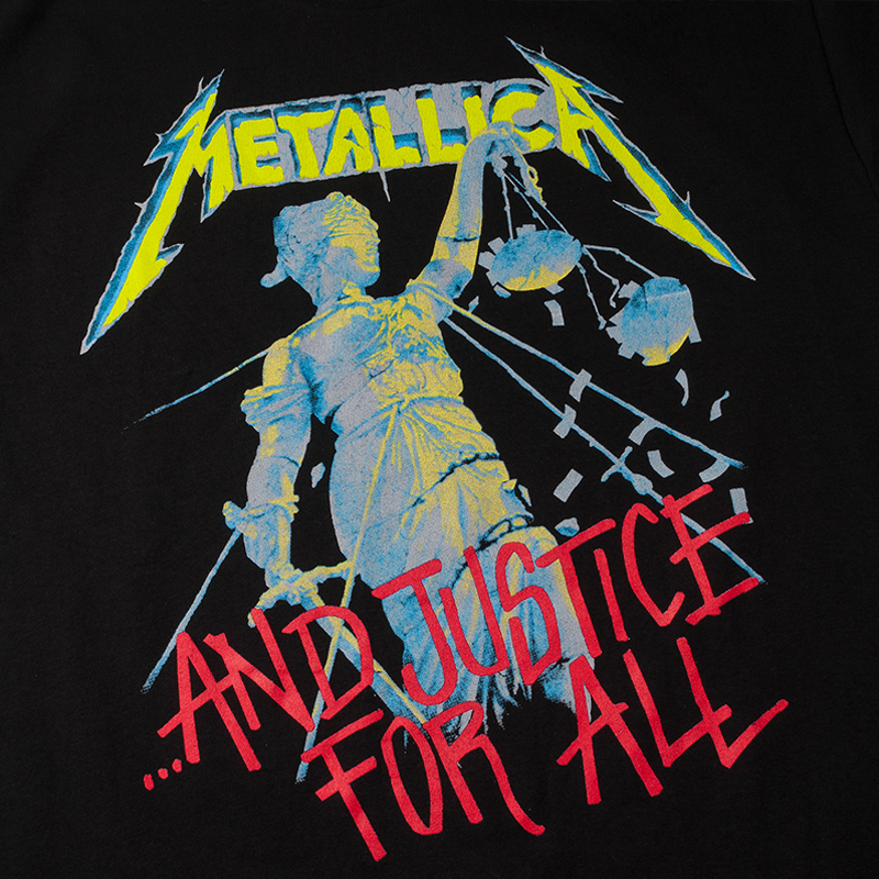 正版metallica乐队复古vintage重金属摇滚短袖官方现行t恤