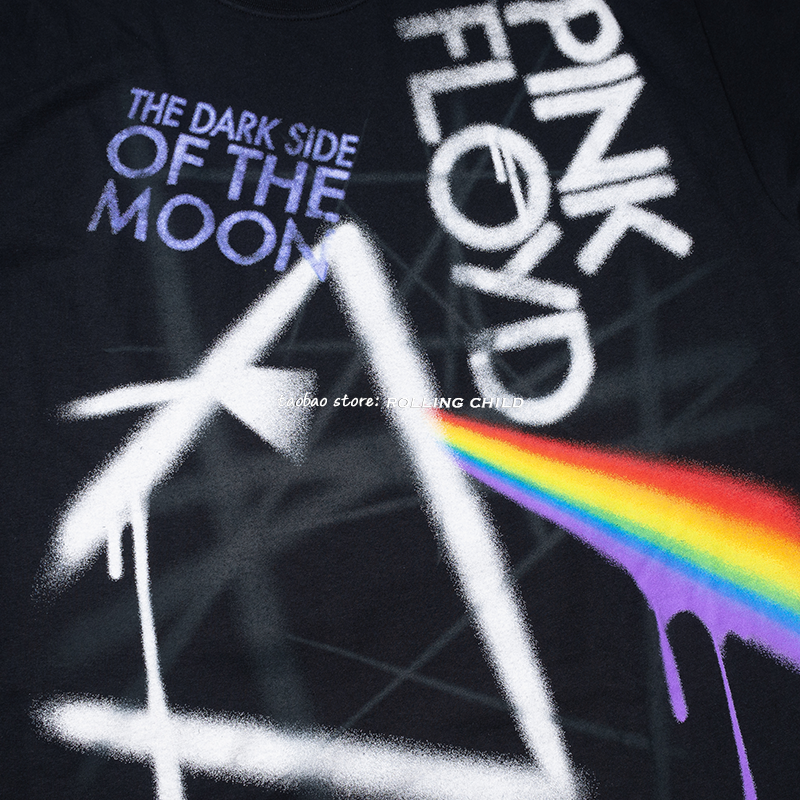 正版pinkfloyd平克弗洛伊德vintage摇滚乐队短袖官方现行t恤