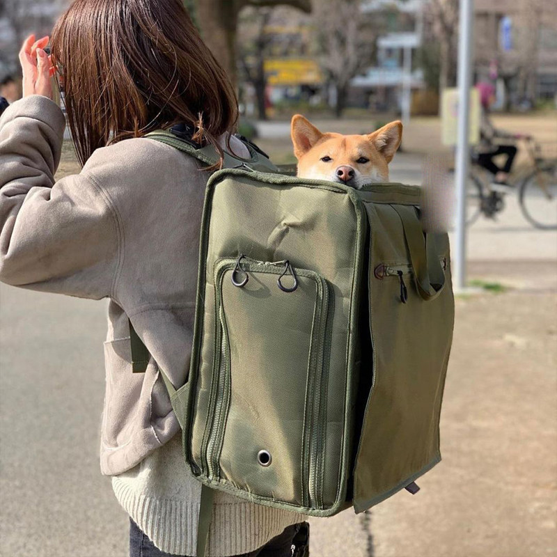日本乐天mandarinebrothers宠物出行双肩背包旅行包狗包背包