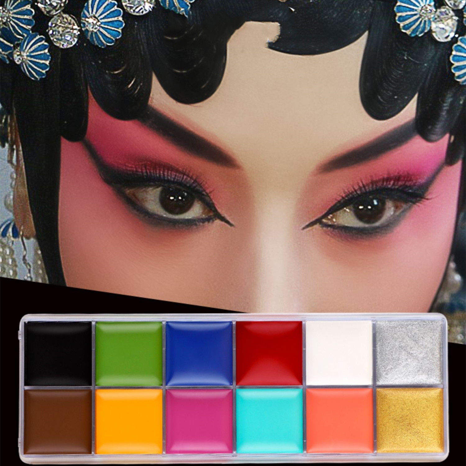 油彩人体彩绘颜料化妆脸部身体儿童面部万圣节舞台身体彩妆