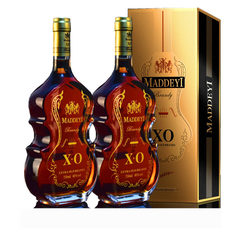 进口洋酒白兰地xo750ml礼盒盒装40度小提琴演奏家brandy白兰地