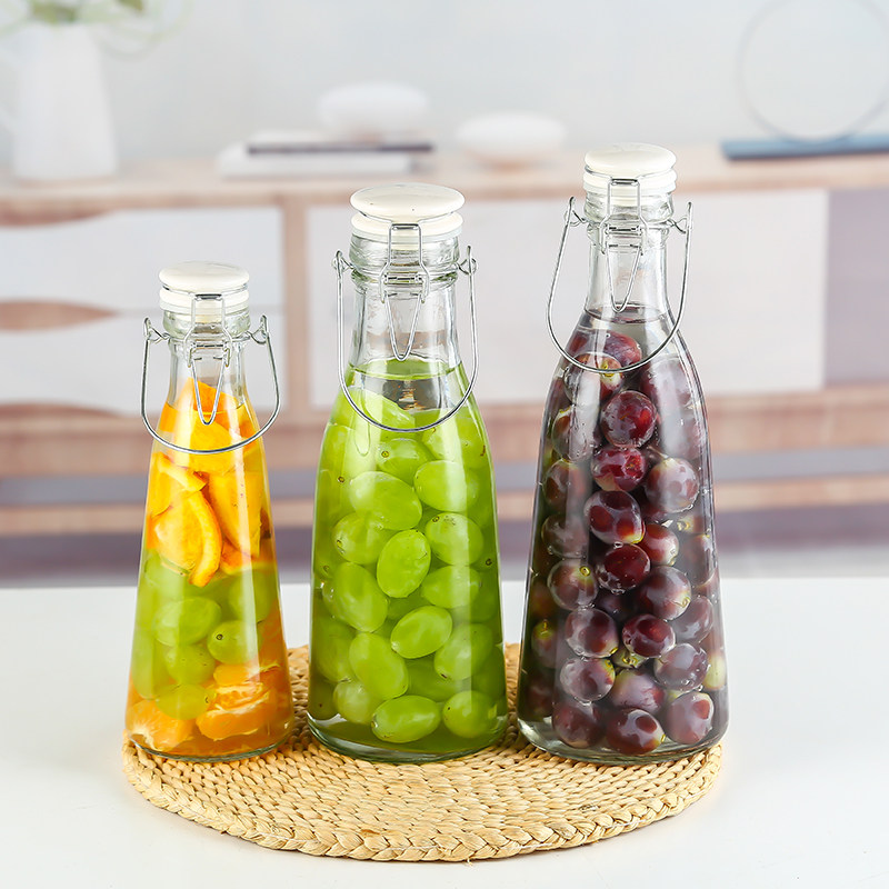 杨梅酒瓶空瓶玻璃密封罐自酿果酒瓶葡萄酒瓶水果酵素瓶装酒泡酒瓶