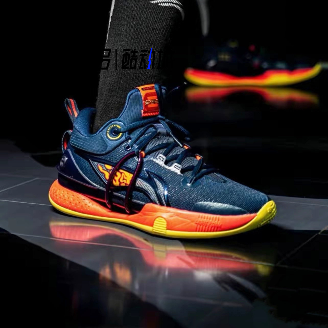 lining李宁 男款 premium 闪击8 实战篮球鞋 白红 abar071 - 爱购网