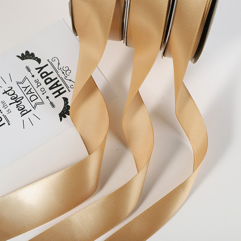 丝带065cm香槟色加密优质涤纶缎带礼品包装diy发饰丝带