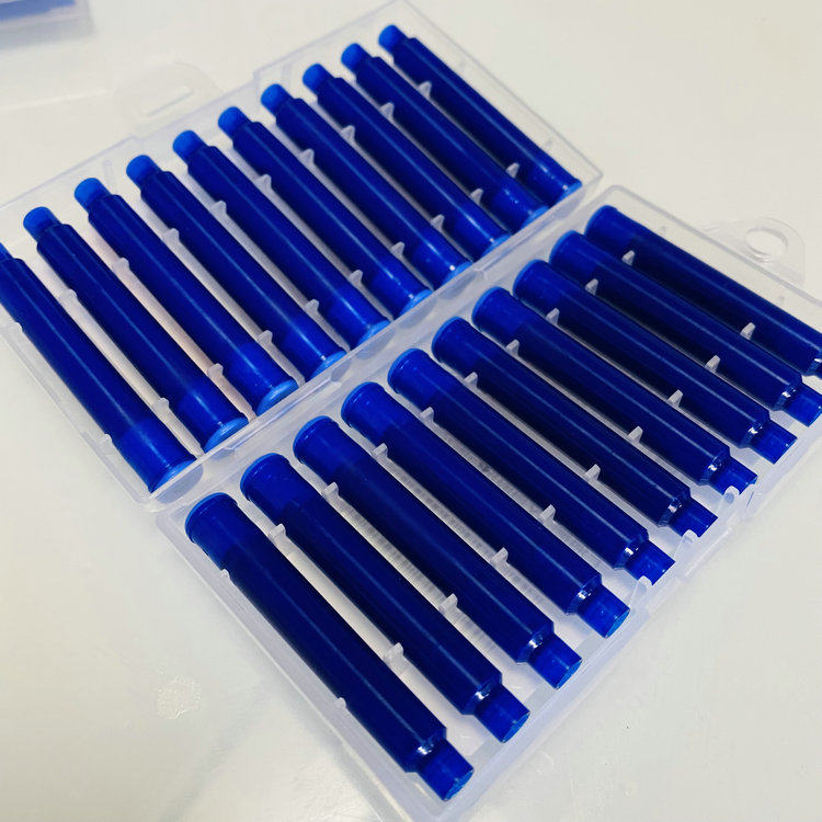 钢笔晨光文具热可替芯可替换墨囊可擦蓝色20支替芯