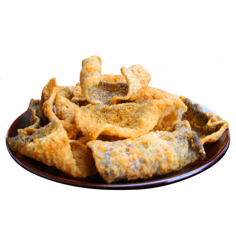 优巴鲜蛋黄鱼皮咸蛋黄脆香鳕鱼皮香酥鱼皮脆爆脆鱼皮海鲜小零食