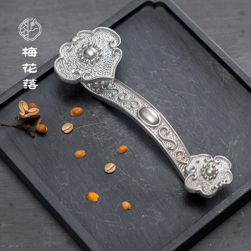 创意沉香如意吉祥线香插锡制如意香器茶席小摆件檀香炉沉熏香薰炉