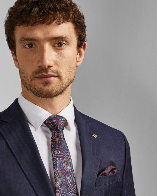 尖货出口英国真丝刺绣男士正装商务桑蚕蚕丝领带