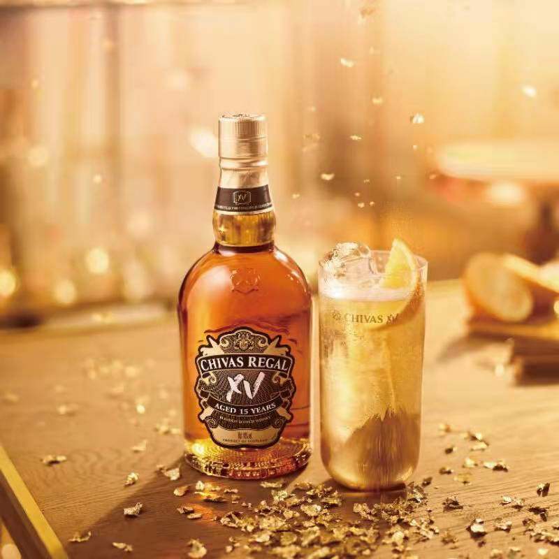 芝华士15年xv限量苏格兰威士忌透金版调和不平凡700m威士忌