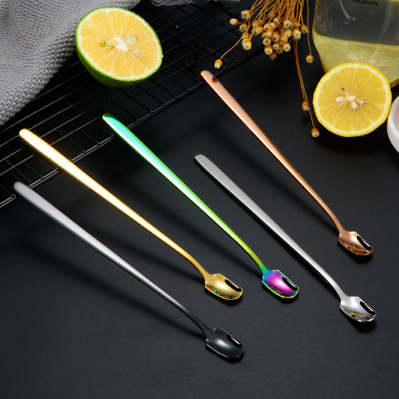 不锈钢咖啡搅拌拌勺长柄可爱欧式茶匙创意甜品咖啡勺