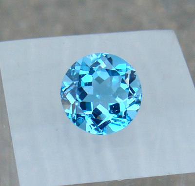 天然托帕石裸石彩色宝石8mm定制戒指耳钉手链其他