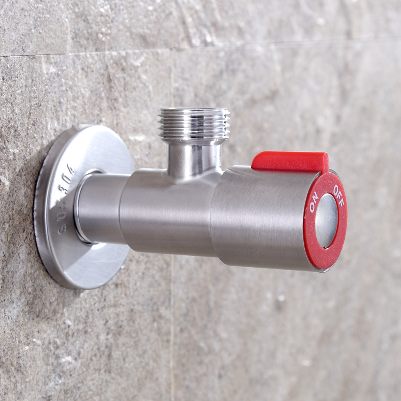 角阀不锈钢三角冷热水通用马桶热水器开关止水直通角阀