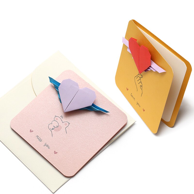 手工卡片毕业请柬派对生日学生儿童小卡折纸贺卡